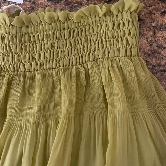 A'reve Womens Skirt Size M Fairycore Lace Sheer Smock Western Goblincore girly - Picture 3 of 7